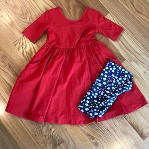 Hanna Andersson Dress with free Leggin’s